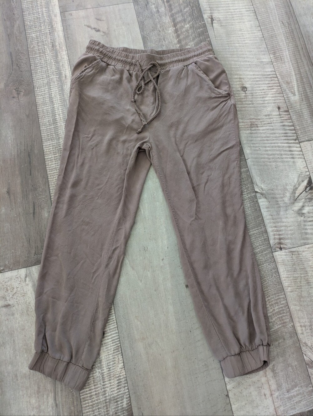 Jogger pants High Rise Fall Brown / Tan Comfy Size Large